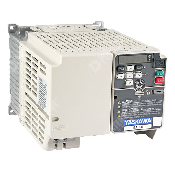 Photo of Yaskawa GA500 IP20 2.2kW/3kW 230V 1ph to 3ph AC Inverter Drive, DBr, STO, C1 EMC